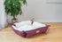 Armarkat 2-in-1 Cat Pet Bed & Fleece Cat Mat, Burgundy/Ivory, 16" L x 16" W x 6" H (C06HJH/MB)