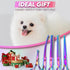 Small Dog Grooming Scissor Rainbow, Straight Pet Scissors with Safe Round Tips for Dogs or Cats