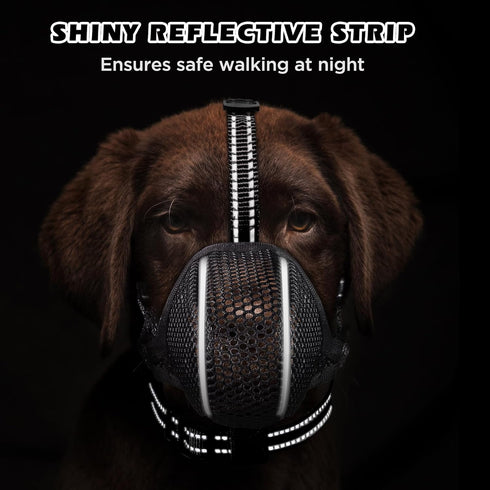 Dog Muzzle, Mesh Soft Muzzle for Small Medium Large Dogs, Breathable Adjustable for Grooming and Chewing