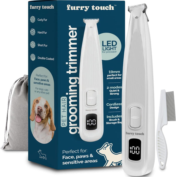 Dog Paw Trimmer - Electric Cordless Pet Clippers for Dogs & Cats