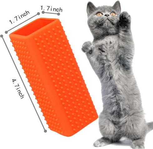 2pcs Pet Dog Cat Hair Remover, Morning Block Brush, Hollow Silicone Cleaner Brush for Pet and Furniture