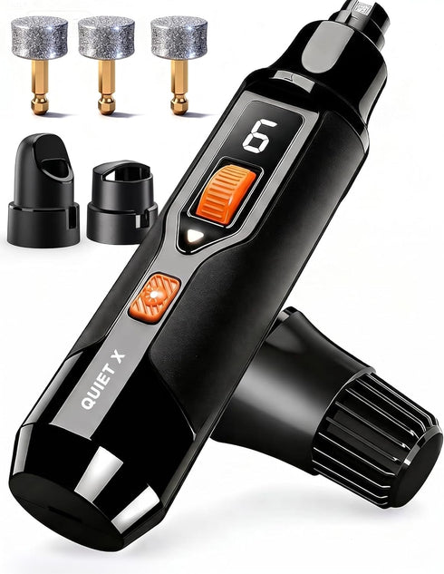 Naigrins Quiet X 20dB Whisper-Quiet Dog Nail Grinder, No Vibration, 16000 RPM Constant