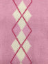 Pink Argyle Knit Dog Sweater for Girls, Pet Clothes for Dog Coat Sweatshirt, Large (L) Girth 18-20"