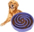 Slow Feeder Large Dog Bowls, Non-Slip Maze Puzzle Bowl for Healthy Feeding, Lavender Color