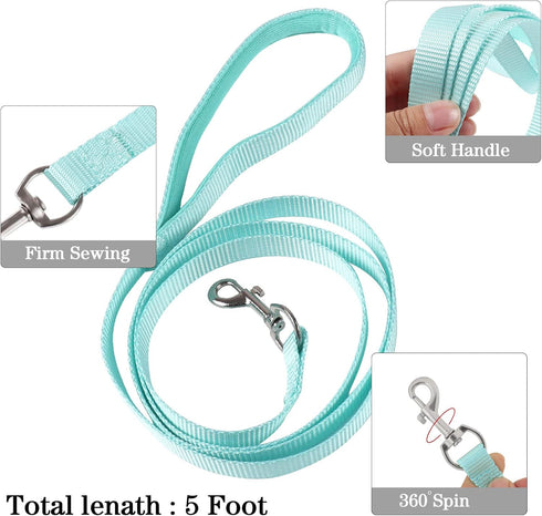 YIMEIS Dog Harness and Leash Set, No Pull Soft Mesh Pet Harness, Reflective Adjustable Vest for Small Medium Dogs