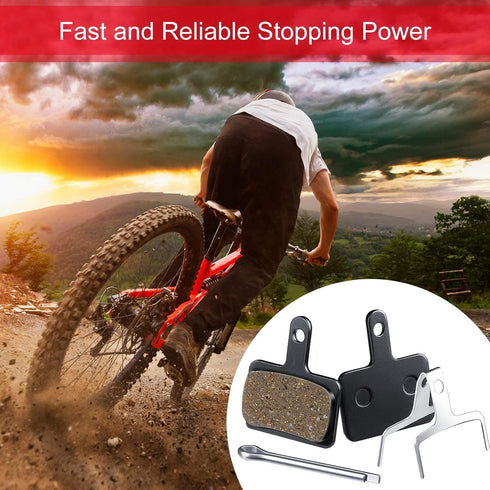 Zonon 4 Pairs Bike Brake Pads, Compatible with TRP Tektro Shimano Deore High-Performance Mountain Bike Disc Brakes