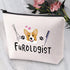 Furologist Funny Puppy Stylist Cosmetic Bag, Cute Dog Groomer Survival Kit Zipper Pouch for Pet Grooming Gifts