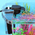 Koller Products 3-Gallon 4 Plastic Aquarium Starter Kit with Colors LED Lighting and Complete Filtration, Ideal for a