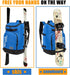 Ski Boot Bag - 50L Waterproof Travel Backpack for Snowboard Boot Gear Including Helmet Goggles Outerwear