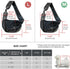 Dog Sling Carrier for Small Dogs and Cats, Breathable Mesh Hand-Free Bag for Traveling and Hiking (Medium, Black)