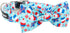 Maca Bates American Flag 4th of July Dog Collar with Bow Bowtie for Dogs Sailor Bow Tie Adjustable Breakaway Patriotic Cute Collars Accessories Independence Day Gift for Small Medium Large XL Puppy