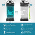 3D 14 OZ YuanDian Light Up Kids Water Bottle with Train Design- Tritan BPA Free - Cool Drinking Cups Gift for School