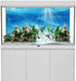 AWERT 36x20 inches Vinyl Undersea Theme Aquarium Background with Colorful Coral and Tropical Fish