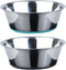 PEGGY11 Deep Stainless Steel Anti-Slip Dog Bowls, 2-Pack, 6 Cups