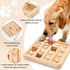 LOOBANI Wooden Dog Puzzle Toys - Interactive Slow Feeder IQ Training Toys for Small to Large Dogs, Dog Bone Pattern
