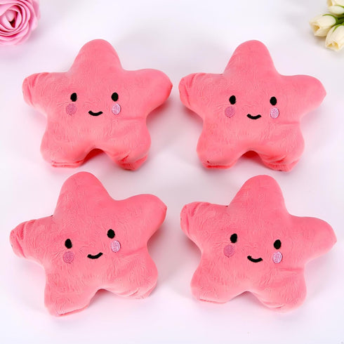 Galepromot 2Pcs Star Plush Pet Dog s Cute Squeaky for Interactive Dog Chew for Pet Dog Puppy Training Playing, Squeak