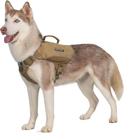 OneTigris Y-Shaped Dog Backpack - No Pull CAMLUS Dog Saddle Bag for Hiking Gear, Lightweight Dog Pack