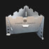 Titanium Solid Fuel Stove with Integrated Wind Shield