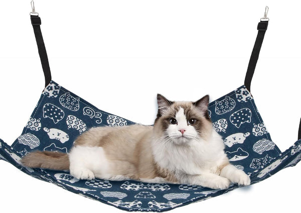 Cat Hammock for Ferret Cage, Indoor Cat Accessories, Dog Hammock Bed, Hanging Cat Bed, Pet Cage Swing