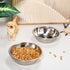 GANAZONO 3pcs Cute Small Cats Bowls, Metal Pet Food Feeder Bowls, Indoor Cat Food Dishes, Pet Water Bowls Replacement