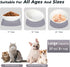 Adjustable Elevated Cat Food Bowls, Anti-Slip and Anti-Noise Raised Cat Dish Protecting Pet’s Spine, Thickened Plastic