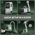 10L/Min 4 IPX8 7800mAh IGRL Portable Shower for Camping, Powerful Water Flow, Rechargeable Shower Pump with Bath