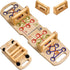 Foldable Wooden Push Up Board, Portable 14 in 1 Muscle Builder with Graphics Guide and 2 Solid Wood Handles