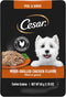 Cesar Filets in Gravy Wet Dog Food, Wood-Grilled Chicken Flavor, 1.76 oz Mini-Pouch, 20 Pack