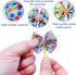 PET SHOW 50Pcs/25Pairs Paw Pattern Small Dog Hair Bows Bulk with Rubber Bands for Medium Dogs Cats, Puppy Shih Tzu