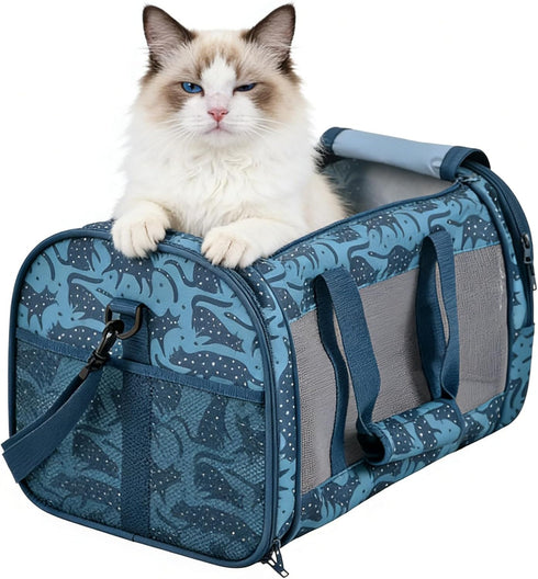 GOOPAWS Soft-Sided Kennel Pet Carrier for Small Dogs, Cats, Puppy, Airline Approved Cat