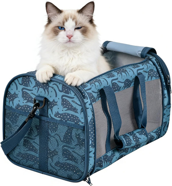 GOOPAWS Soft-Sided Kennel Pet Carrier for Small Dogs, Cats, Puppy, Airline Approved Cat