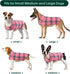 Kuoser Waterproof Dog Jacket, Pink XL, Adjustable Durable Coat for Extra Large Dogs