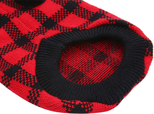 Turtleneck Dog Argyle Sweater for Medium Dogs