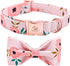 Elegant Little Tail Dog Collar with Bow, Adjustable Comfortable Bowtie Dog Collar for Small Medium Large Dogs