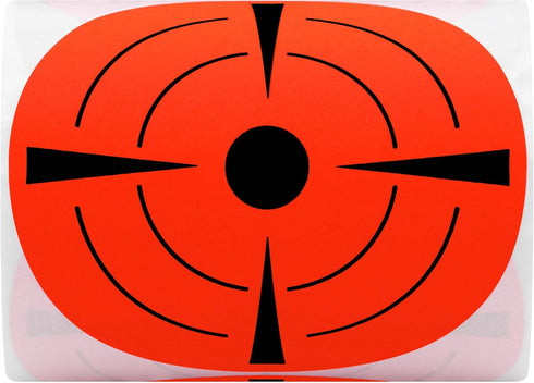 Hybsk Target Pasters, 3 Inch Round Adhesive Shooting Targets, Fluorescent Red and Black