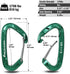 FresKaro 5pcs Nano Carabiner Clips, 8kN 1798lbs, Small Sturdy Reliable Spring Wiregate, Mini Size 2.37inch, Available