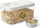Mowhut Bird Seed Storage Container, 5.4 Qt/6 L Pet Food Container with Measuring