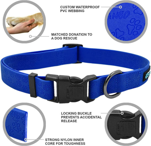 Max and Neo Waterproof NEO Collar, Small, Black, We Donate a Collar to Dog Rescue for Every Collar Sold