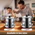 Hot Pot Alcohol Stove, Spirit Cooker with Pot, Camping Stoves Set, Easy to Carry Stainless Steel Liquid Stove