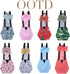 6-Piece Set (6D MANON ROSA Chicken Diapers Bantam Hens - Reusable with Bow Ties Poultry Nappies Washable Waterproof