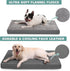 Vonabem Waterproof Dog Bed for Large Medium Dogs, Washable Orthopedic Foam Pet Bed with Removable Cover, 36 inch, Gray