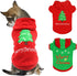HYLYUN Puppy Christmas Outfit 2 Packs, Small Dog Santa Claus Suit Hoodies for Small Dogs and Cats