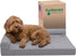 Furhaven Orthopedic Dog Bed for Large/Medium Dogs with Removable Bolsters & Washable Cover, Up to 55 lbs - Titanium,