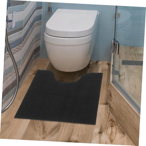 6pcs U-Shaped Toilet Training Pad Washable Potty Training Mats Funny Bathroom Rug Pee Pads for Men Toilet Bowl Mat Easy
