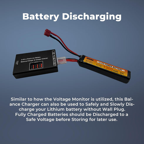 Middletown Outdoors 7.4V 11.1V 14.8V Airsoft Battery Charger LiPo Balance Charger for Lipo/Li-Ion Battery with Wireless