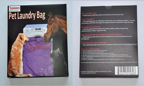 Pet Laundry Bag, Jumbo Size Wash Bag for Dog, Cat, Horse, Guinea Pig, Stops Pet Hair Blocking Washing Machine