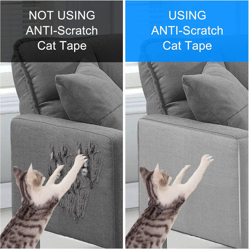 Furniture Protectors from Cats, Couch Corner Protector, Anti Cat Scratch Furniture Tape XL - 12 Pack