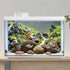 AWERT 48x24 inches Stone Fish Tank Background, Aquatic Plant River Bed & Lake Vinyl Background
