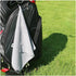 Golf Towels Set - Microfiber Waffle Design Golf Towel 16" X 24" with Hook and Loop Fastener and Retractable Brush