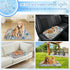 imiBBWQu Summer 27" 22" Dog Cooling Mat Ocean Starfish Floral Water Cooler Mat Washable Cooling Pads for Dogs to Lay On